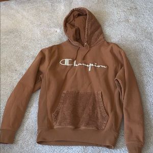 Brown champion hoodie